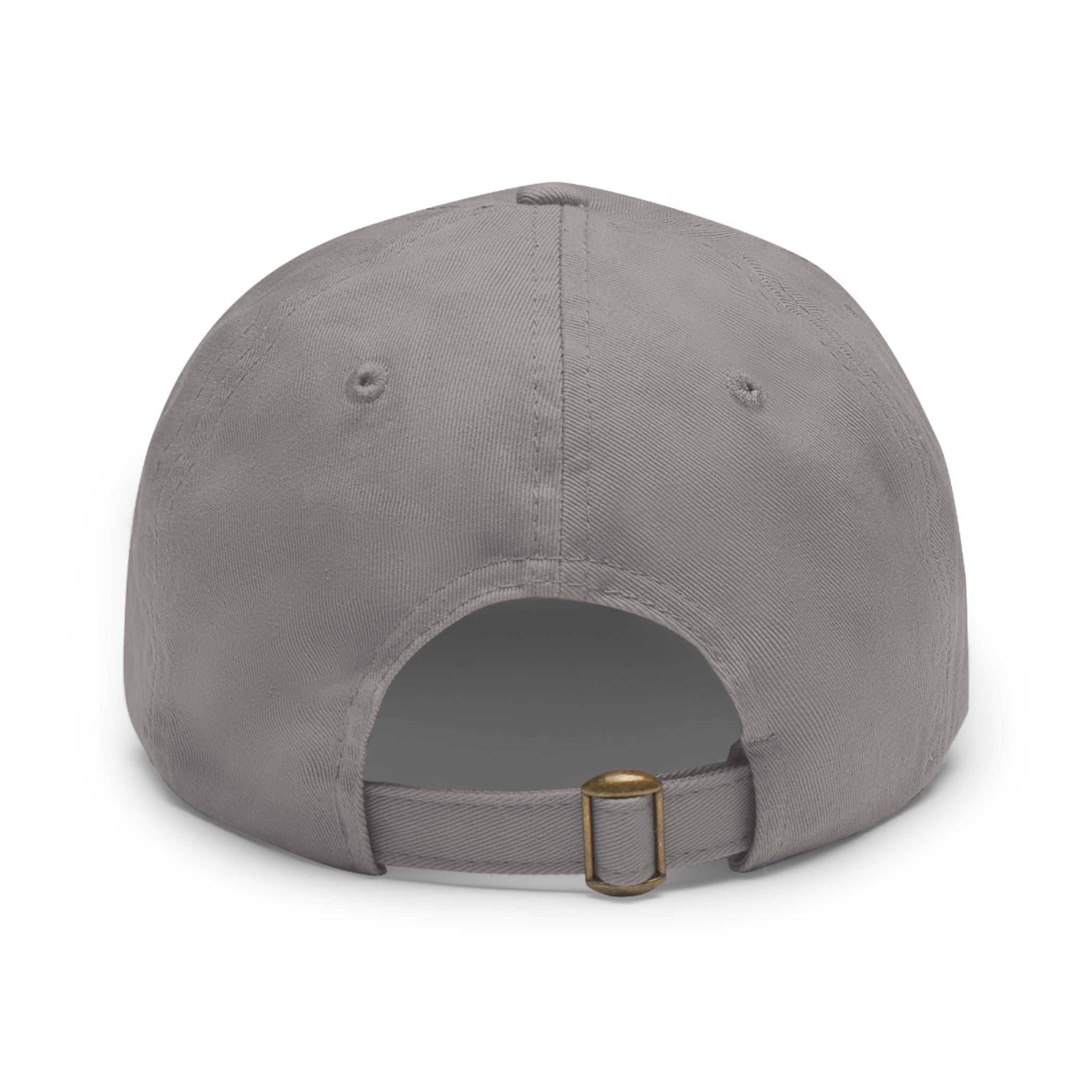 American Flag Leather Patch Dad Hat — Vintage Distressed USA Baseball Cap