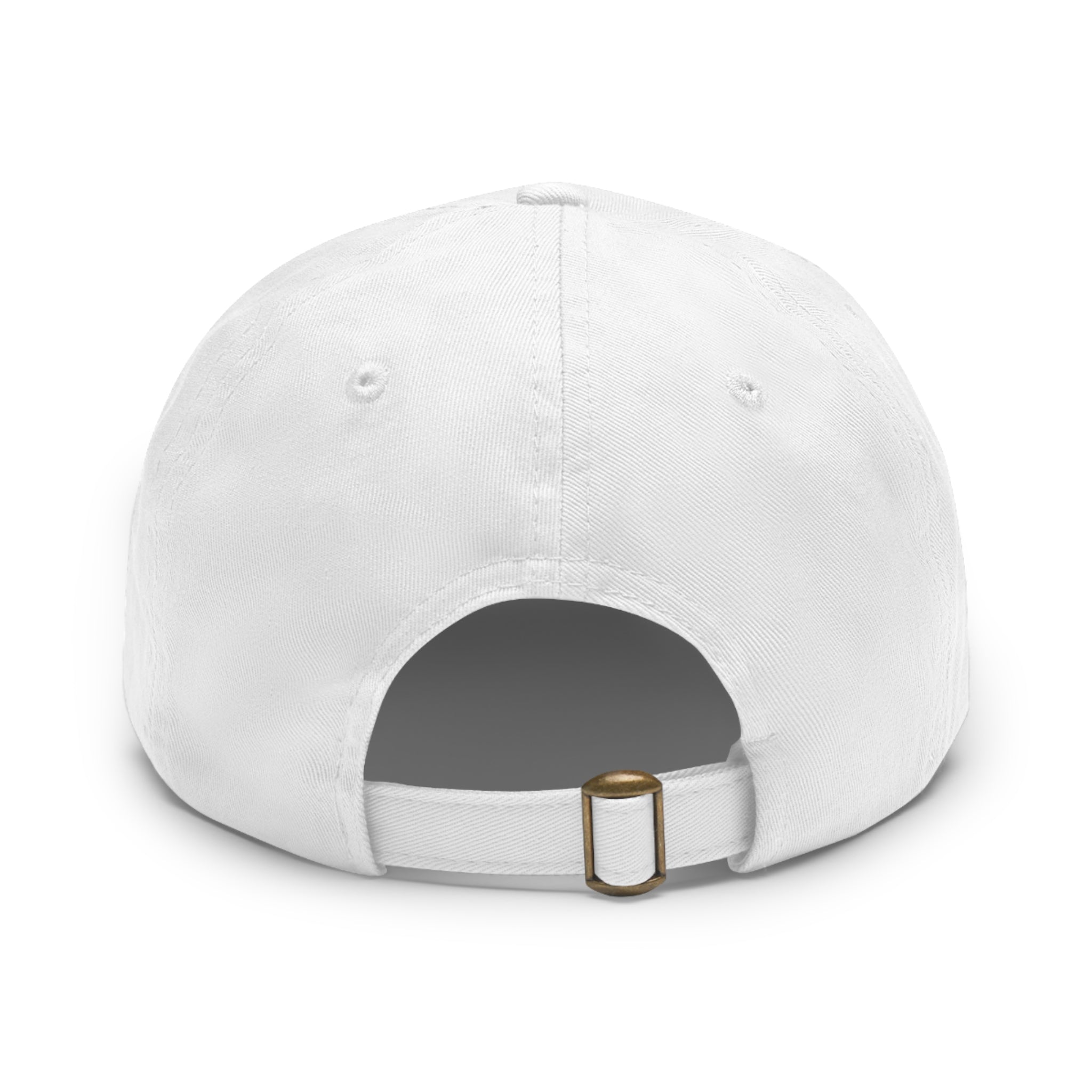 American Flag Leather Patch Dad Hat — Vintage Distressed USA Baseball Cap