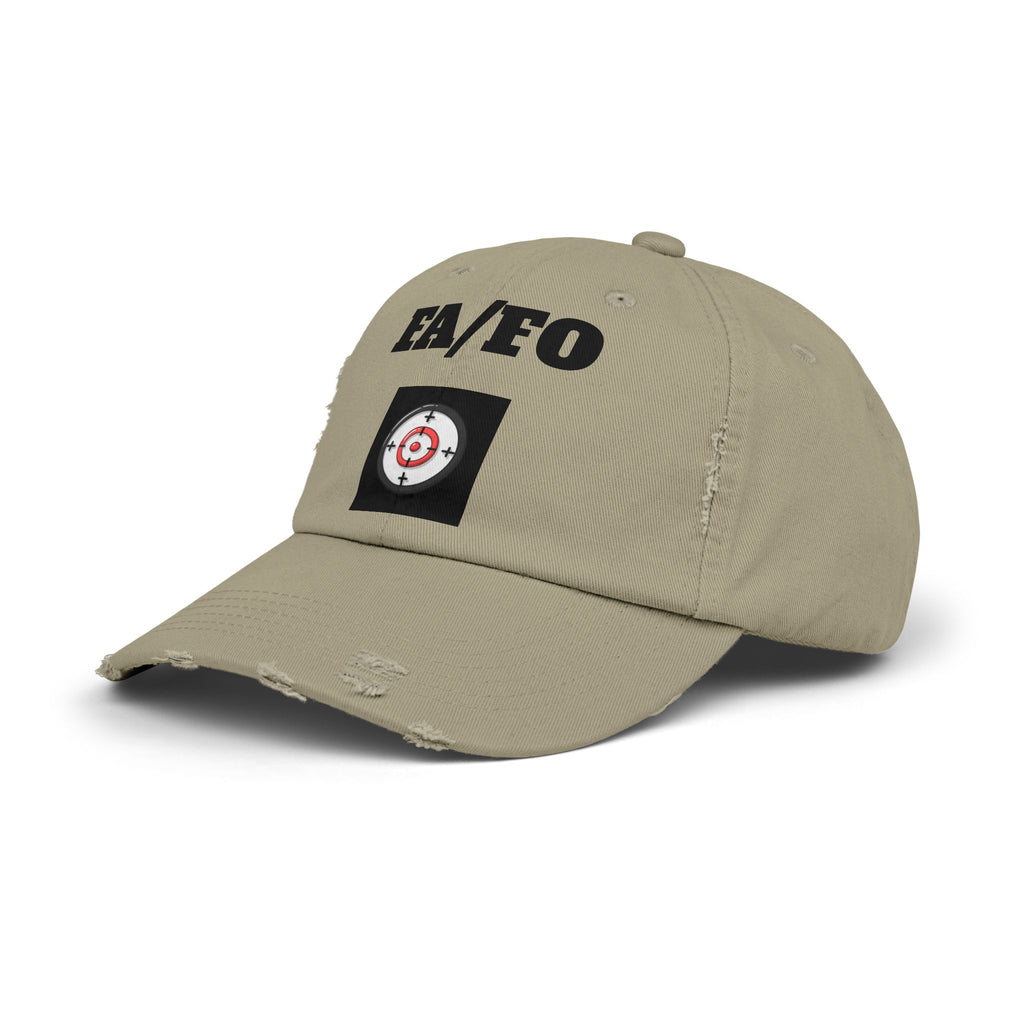 Distressed Baseball Cap — EA/FO Target Graphic